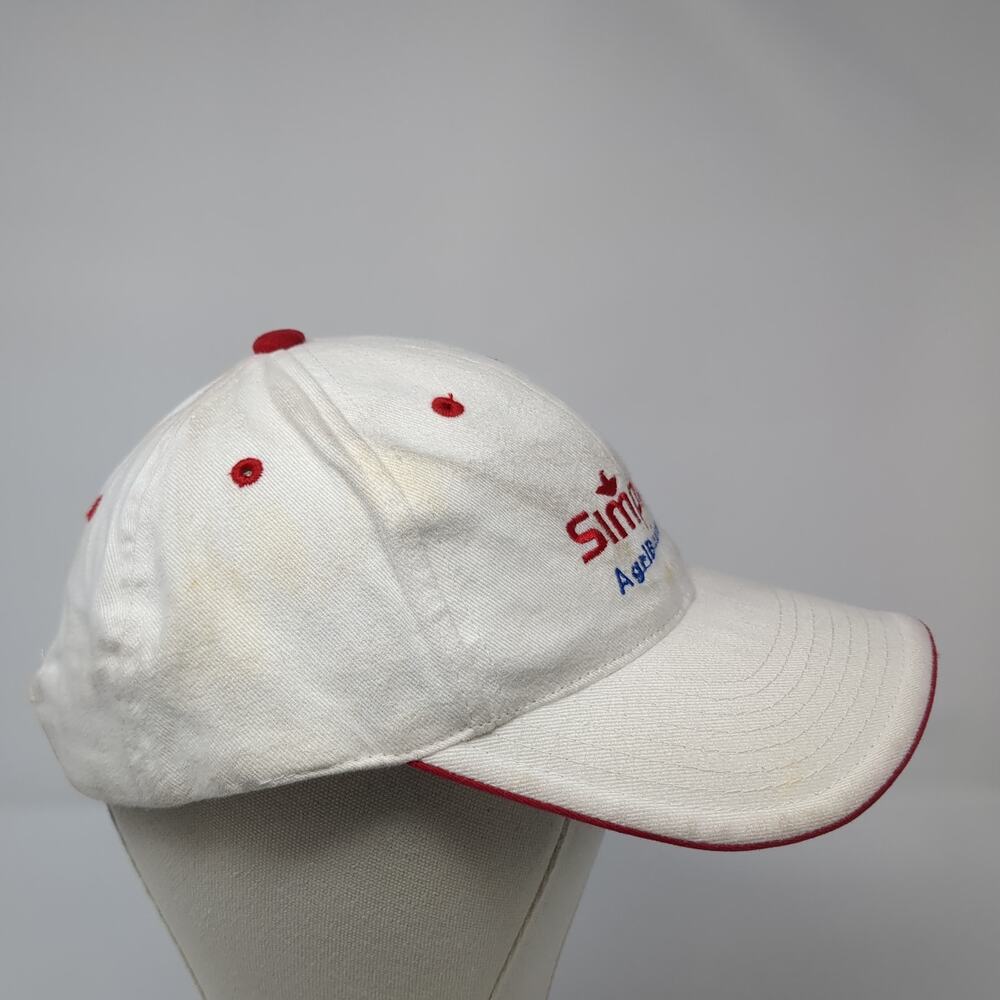 Simplot Agribusiness Strapback Hat White One Size… - image 5